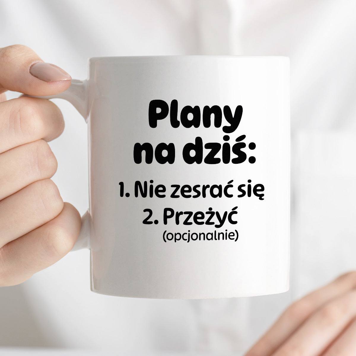 Kubek z nadrukiem - "Plany na dziś II"