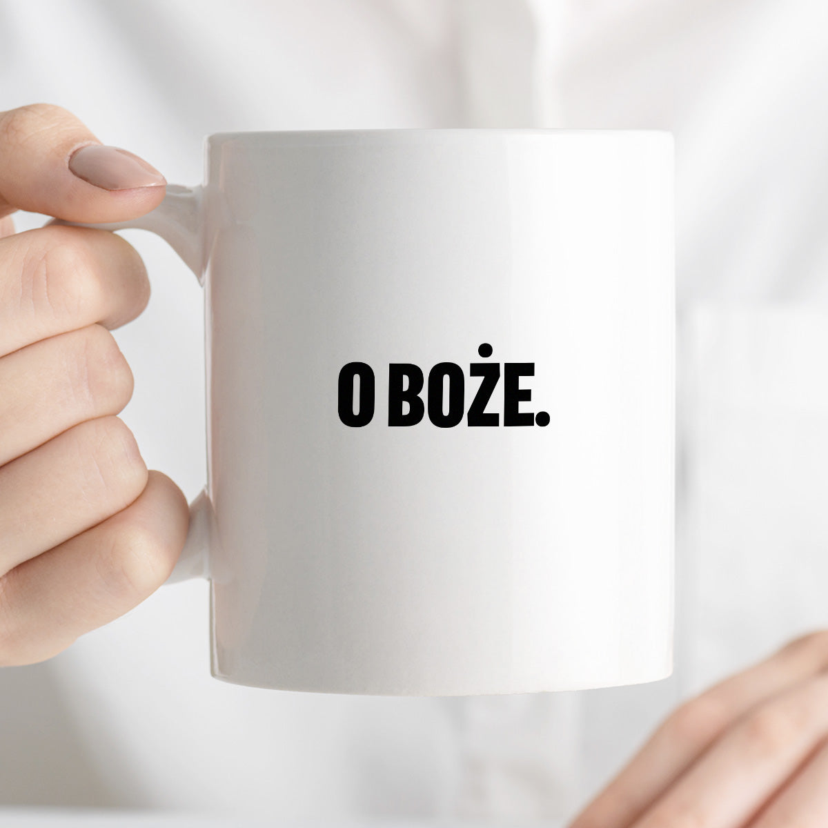 Kubek z nadrukiem - "O Boże."