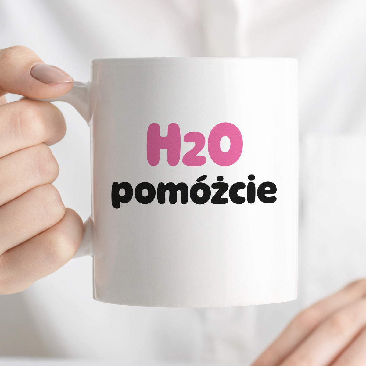 Kubek z nadrukiem - "H2O pomóżcie"