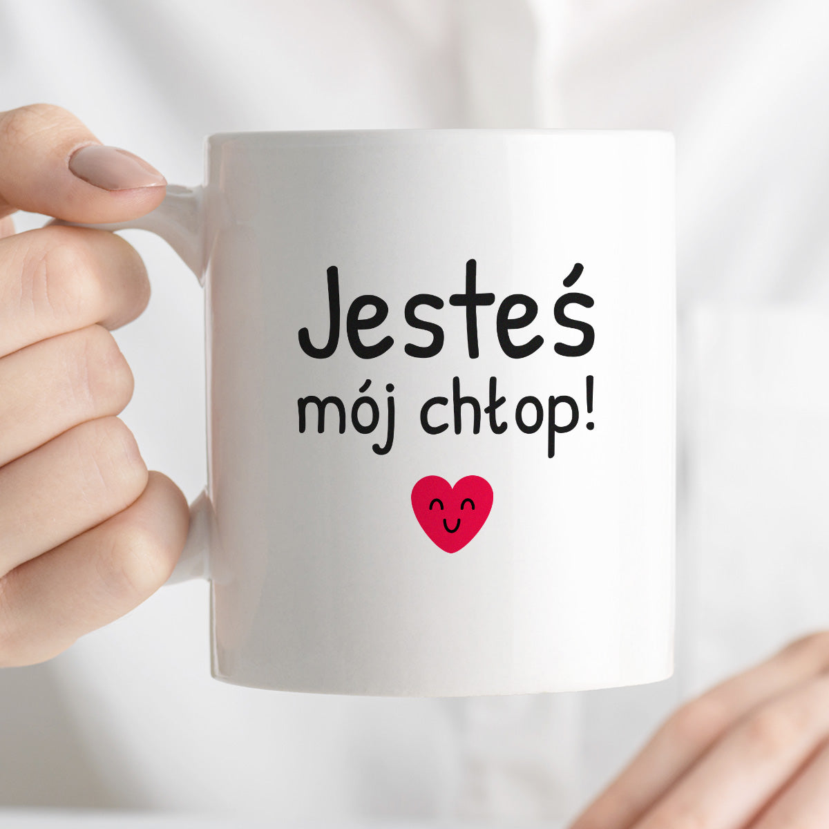 Kubek z nadrukiem - "Jesteś mój chłop!"