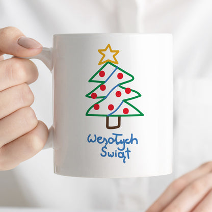 Kubek świąteczny śmieszny "Wesołych Świąt" PAINT