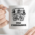 Kubek z nadrukiem - HITY POLSKIEGO INTERNETU - PAWEŁ JUMPER - "Chuj z kierownicą"