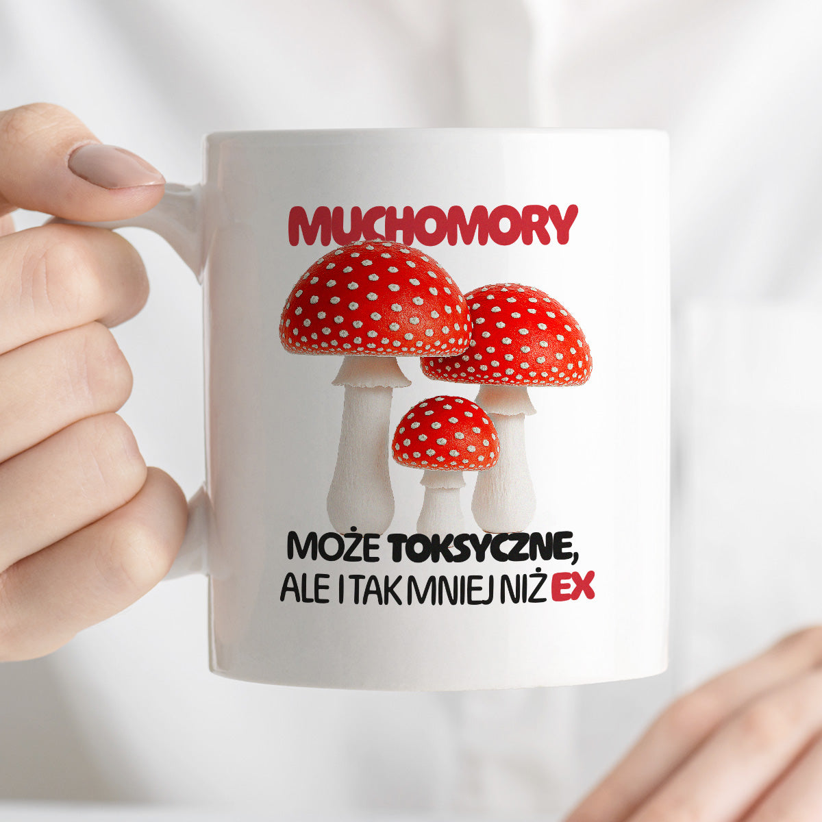 Kubek z nadrukiem "Muchomory"
