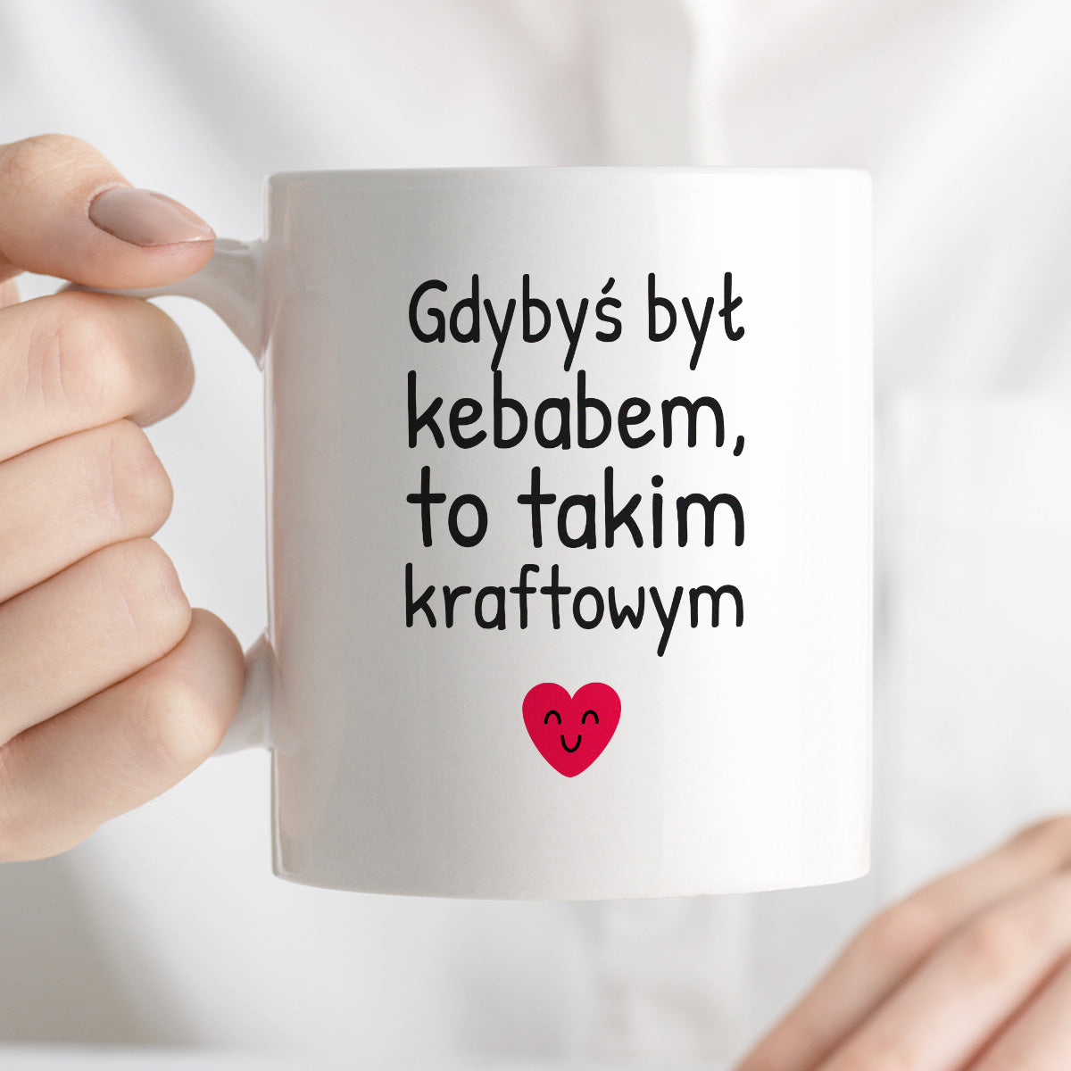 Kubek z nadrukiem - "Gdybyś był kebabem, to takim kraftowym"