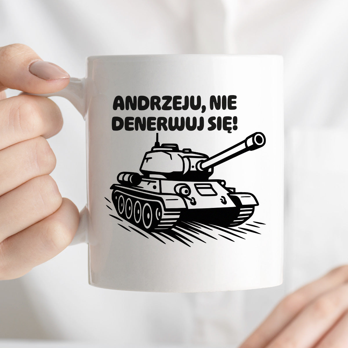 Kubek z nadrukiem - HITY POLSKIEGO INTERNETU - "Andrzeju, nie denerwuj się"