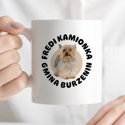 Kubek z nadrukiem - "Fredi Kamionka Gmina Burzenin"