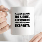 Kubek z nadrukiem - "Czasem gadam do siebie"