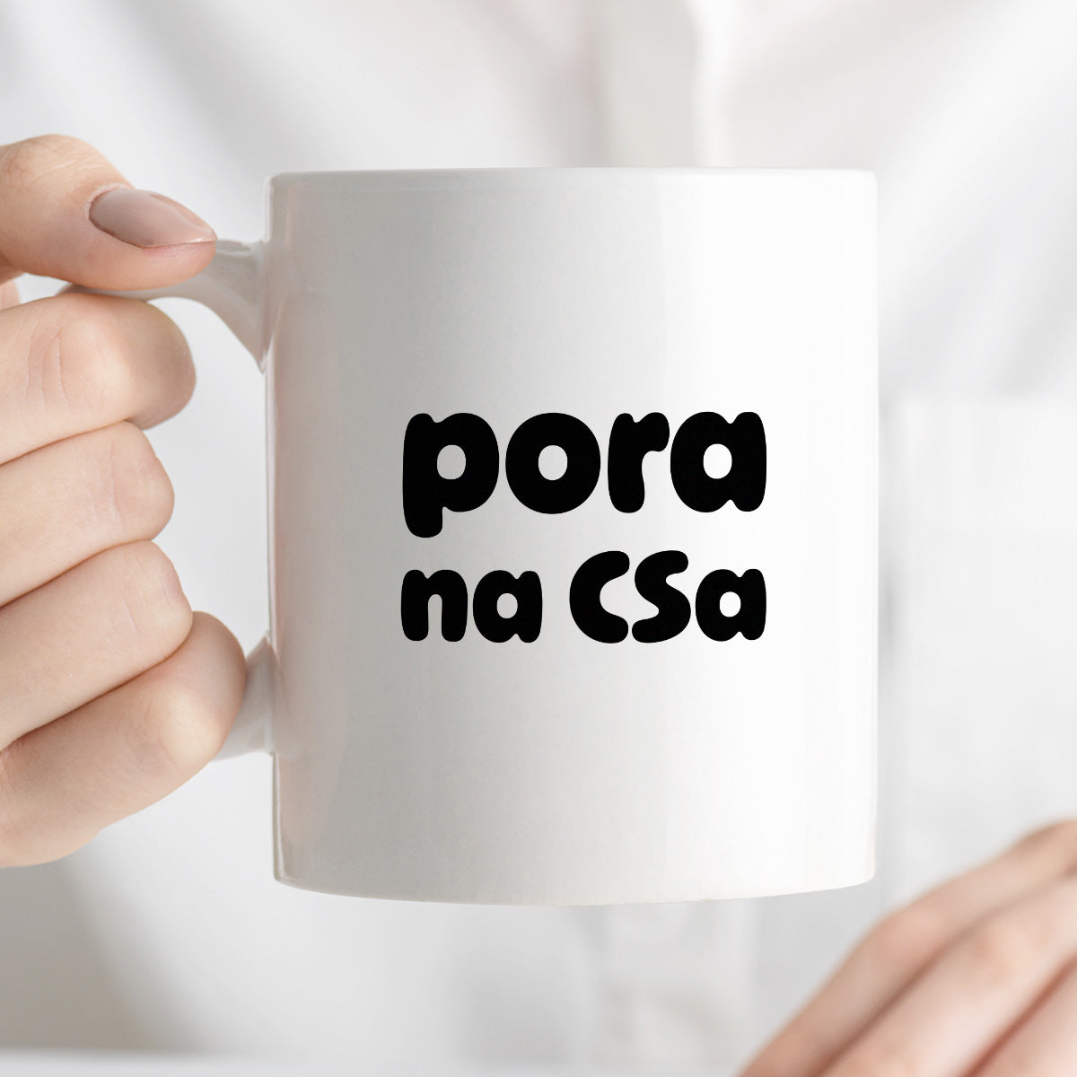 Kubek z nadrukiem "pora na CSa"