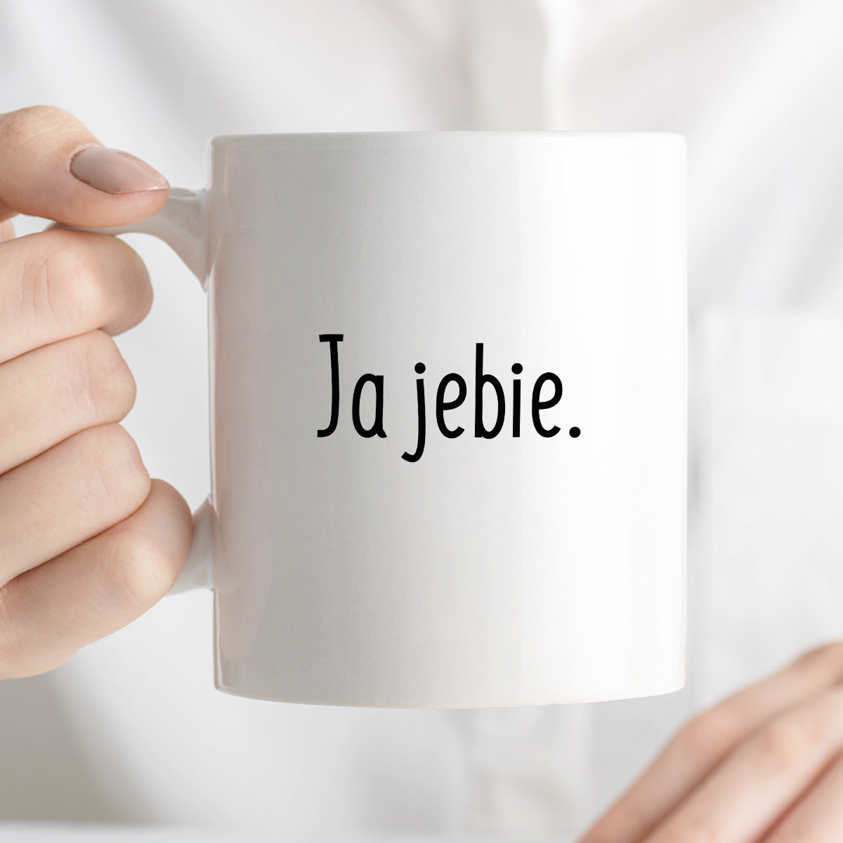 Kubek z nadrukiem "Ja jebie."