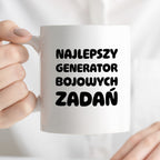 Kubek z nadrukiem - "Najlepszy generator bojowych zadań"