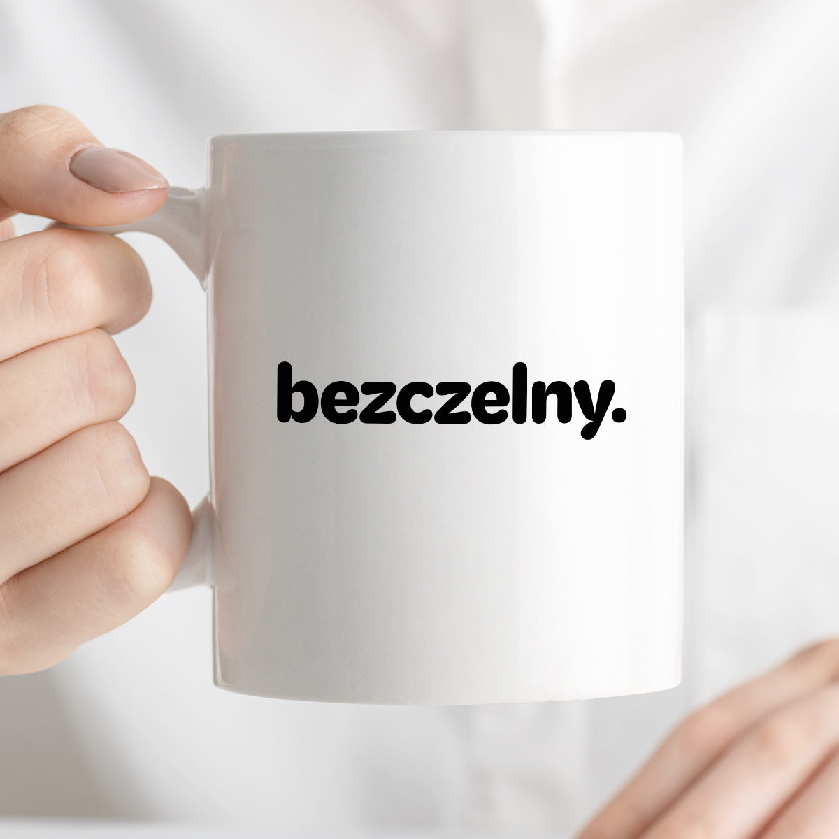 Kubek z nadrukiem - "bezczelny."