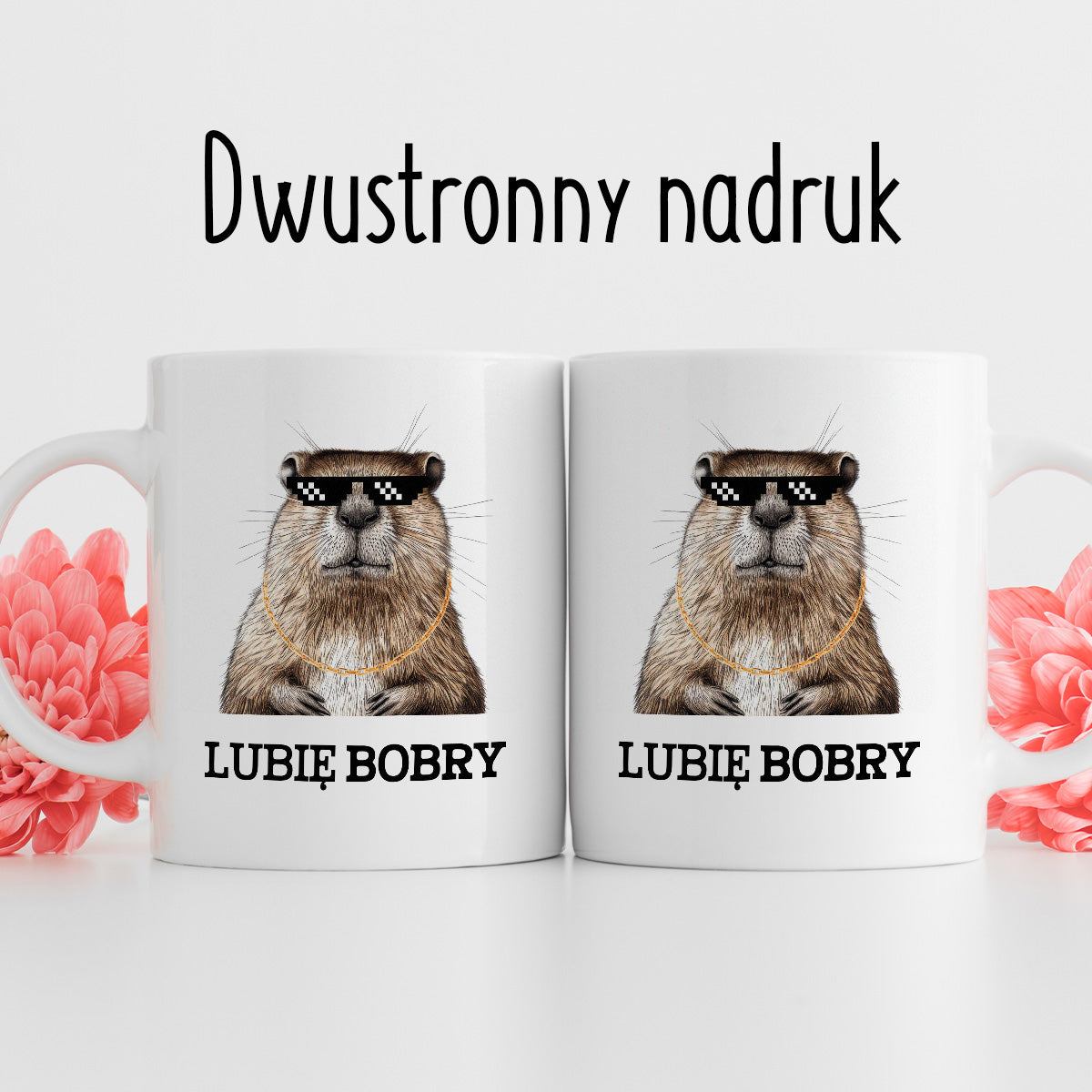 Kubek z nadrukiem "Lubię bobry"