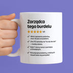 Kubek z nadrukiem "Zarządca tego burdelu"