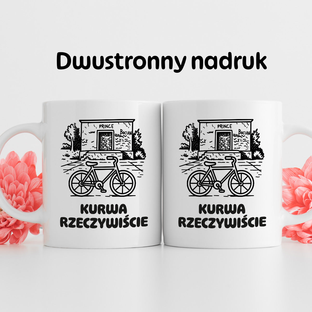 Kubek z nadrukiem - HITY POLSKIEGO INTERNETU - PAWEŁ JUMPER - "Kurwa rzeczywiście"