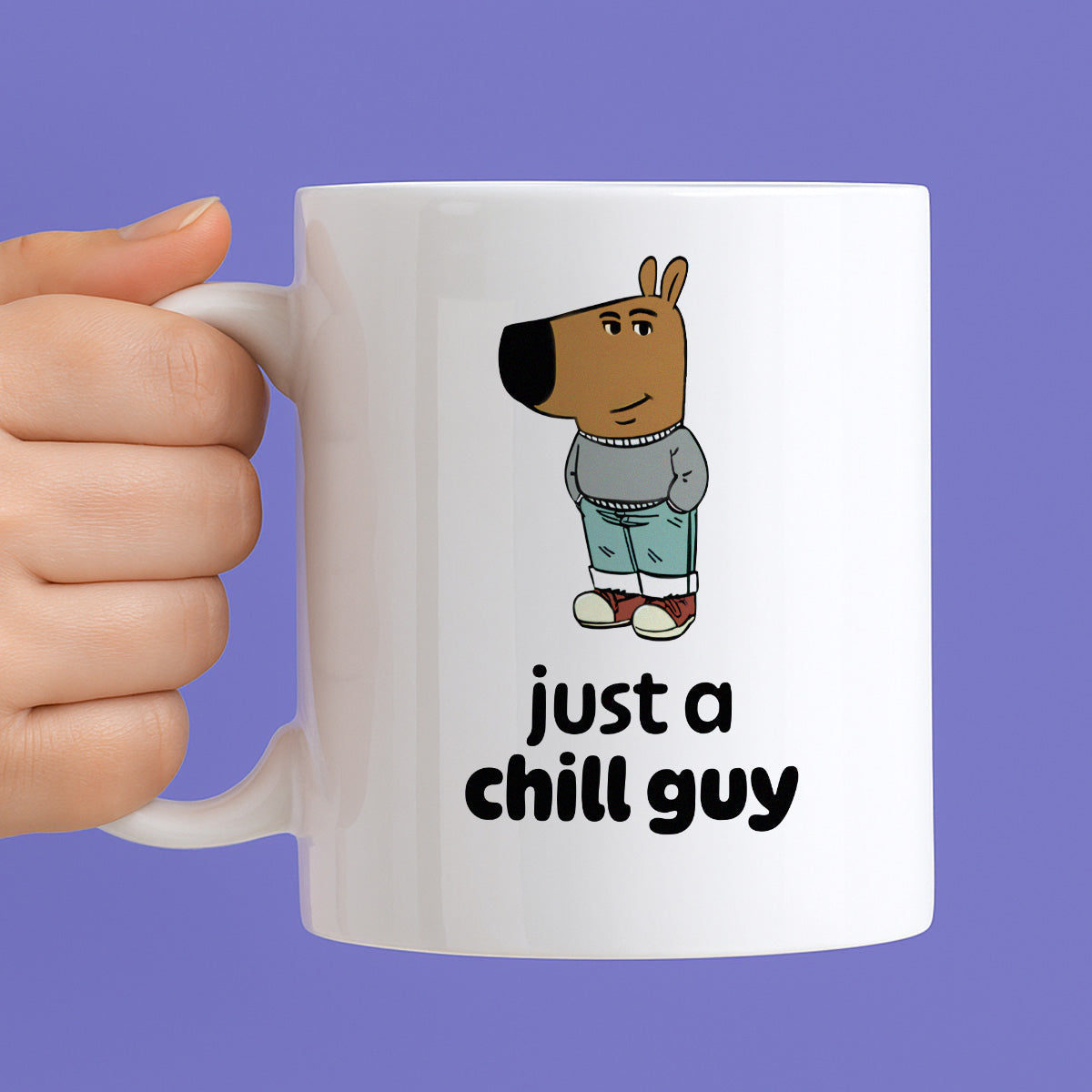 Kubek z nadrukiem "just a chill guy"