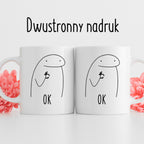 Kubek z nadrukiem "OK"