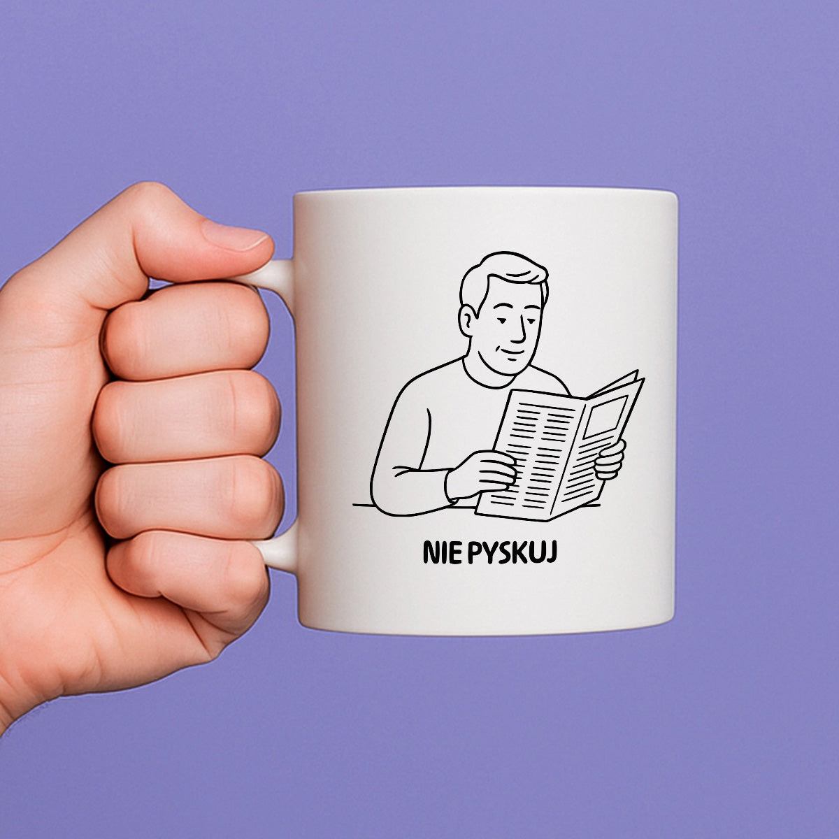 Kubek z nadrukiem "Nie pyskuj" - Cytaty TATY - DZIEŃ TATY