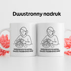 Kubek z nadrukiem "Patrzcie kto to wstał, dłużej trzeba było spać" - Cytaty MAMY - DZIEŃ MAMY