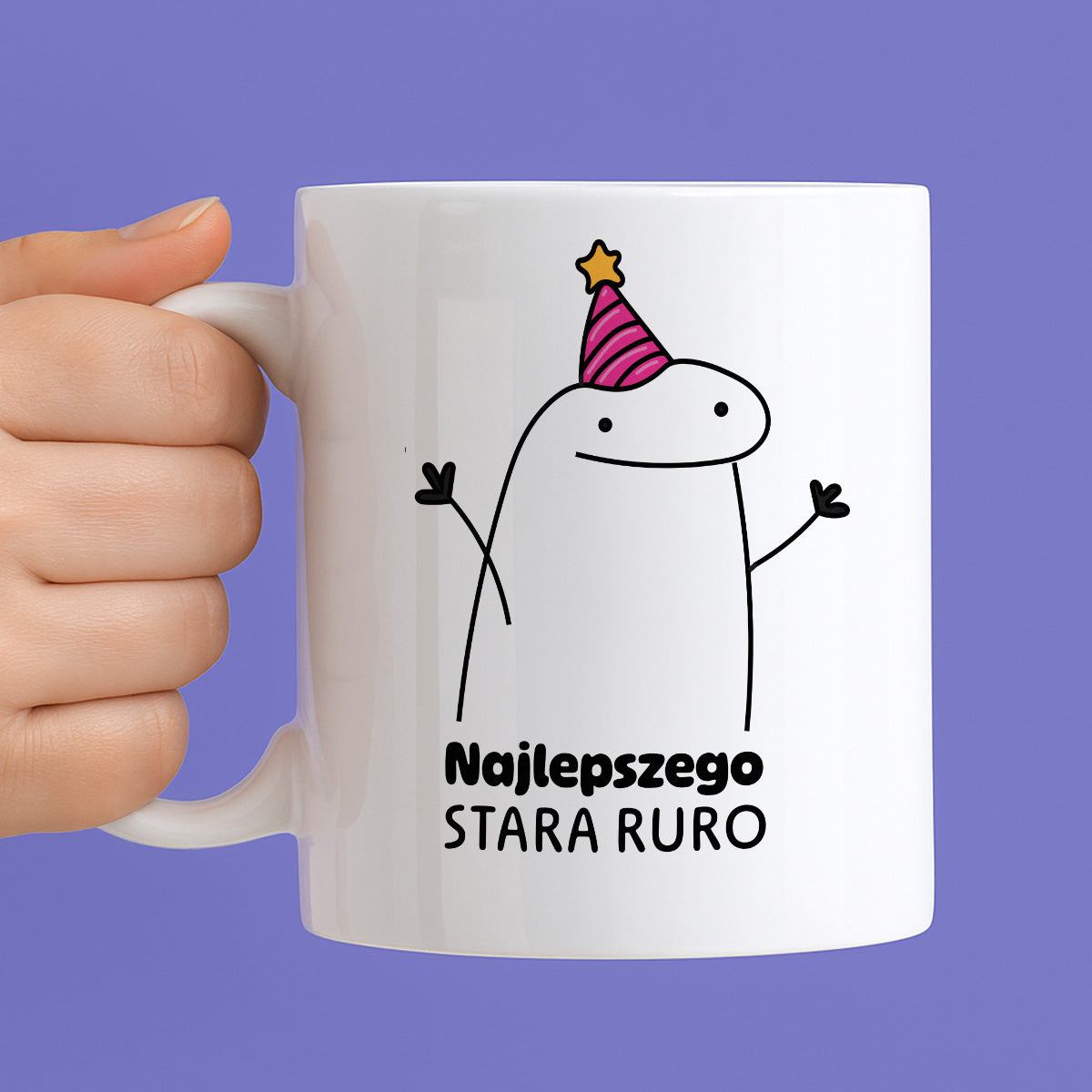 Kubek z nadrukiem - "Najlepszego stara ruro"