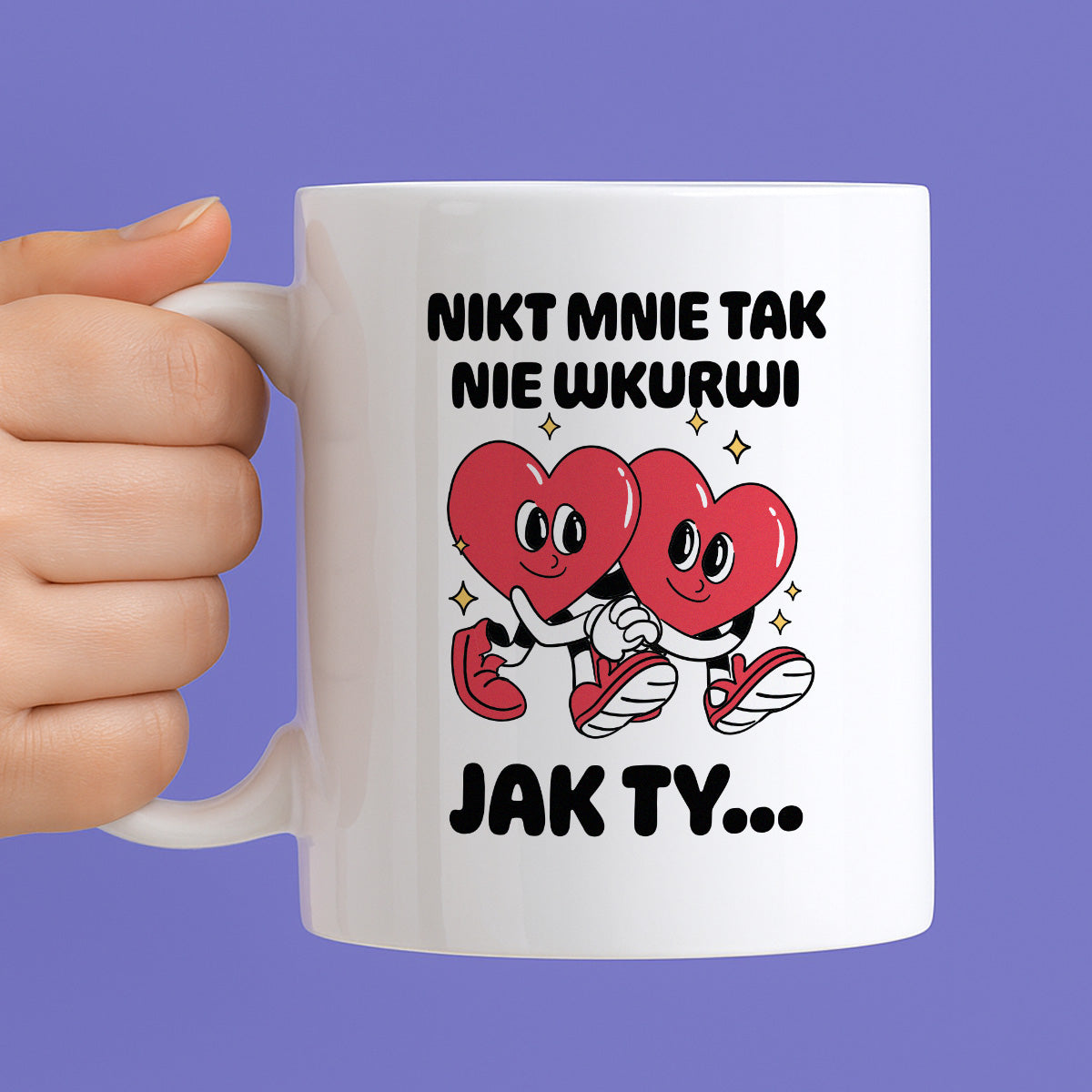 Kubek z nadrukiem "Nikt mnie tak nie wkurwi jak Ty"