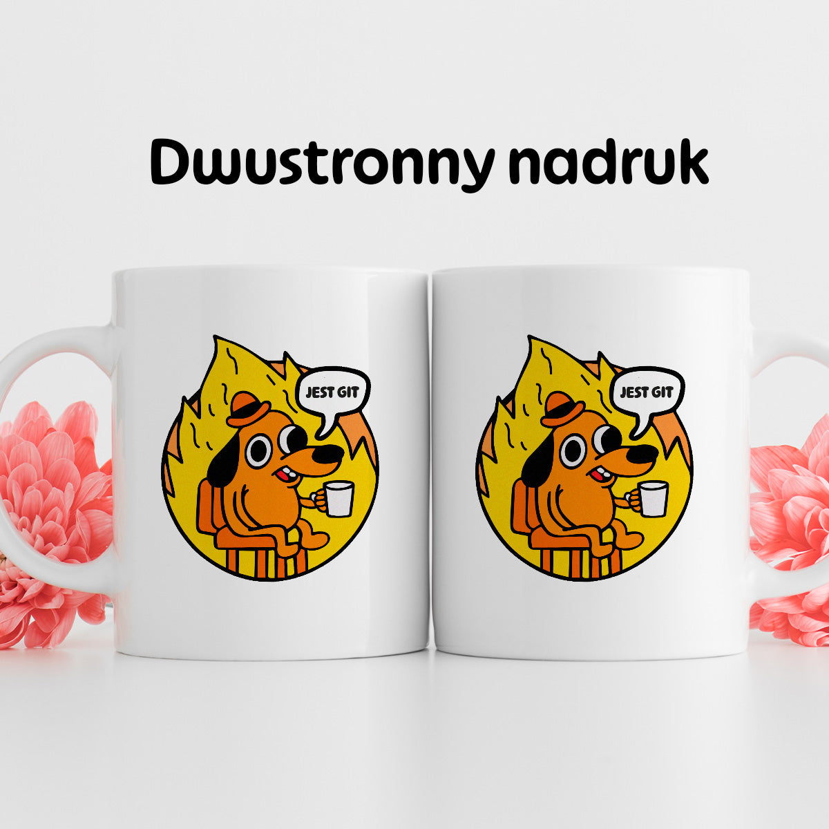 Kubek z nadrukiem - "Jest git"
