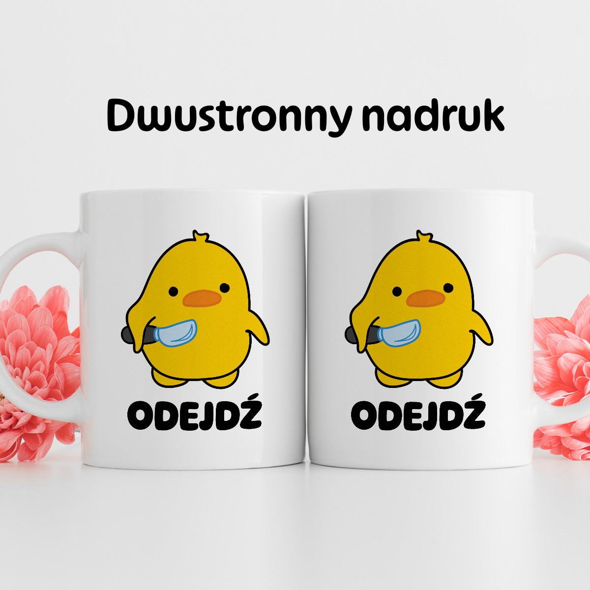 Kubek z nadrukiem - "Odejdź"