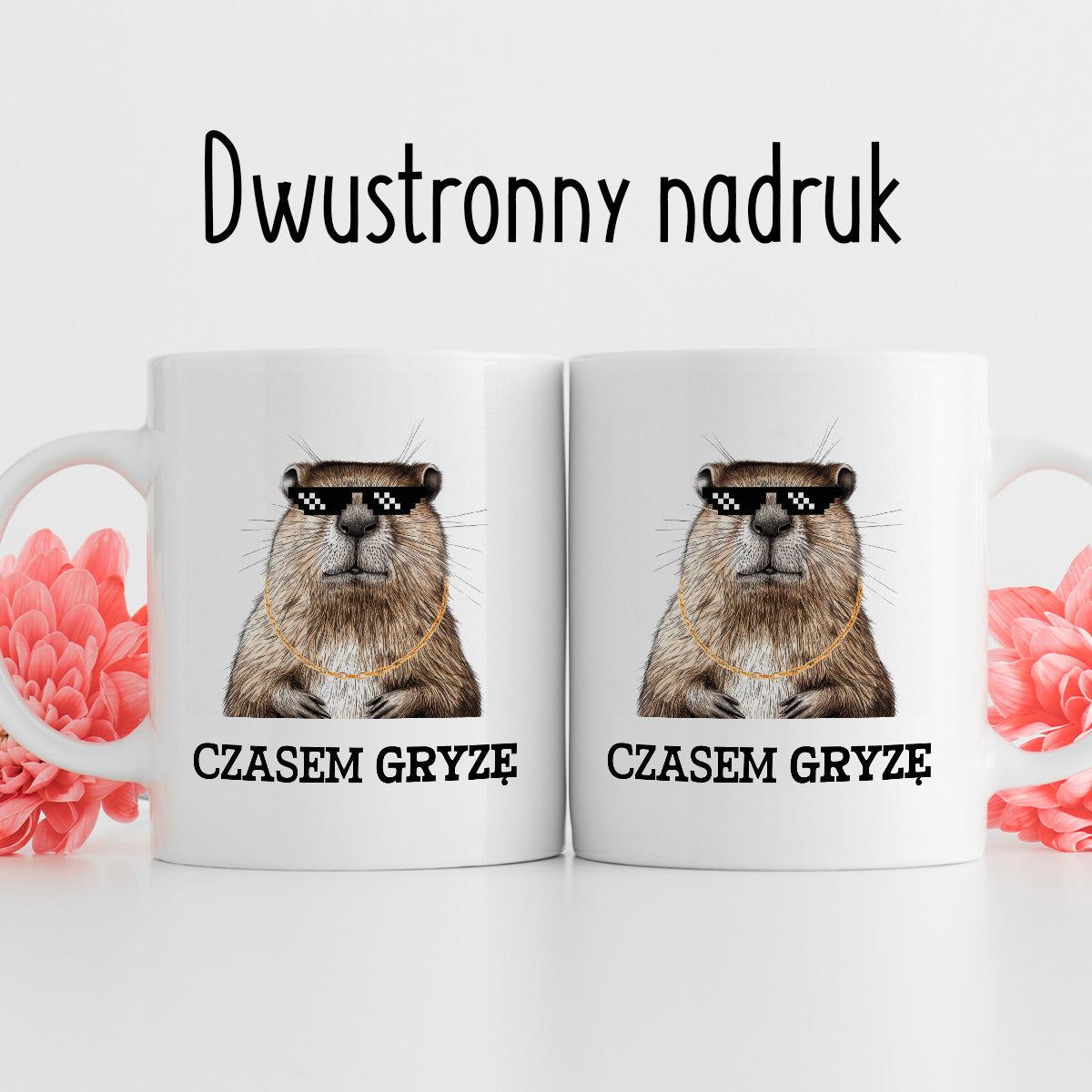 Kubek z nadrukiem "Czasem gryzę"