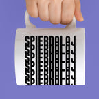 Kubek z nadrukiem INCOGNITO (wzorek) - "SPIERDALAJ"