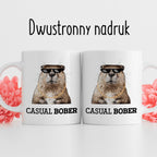 Kubek z nadrukiem "Casual bober"