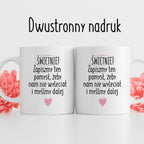 Kubek z nadrukiem "Świetnie! Zapiszmy ten pomysł, żeby nam nie wylecia