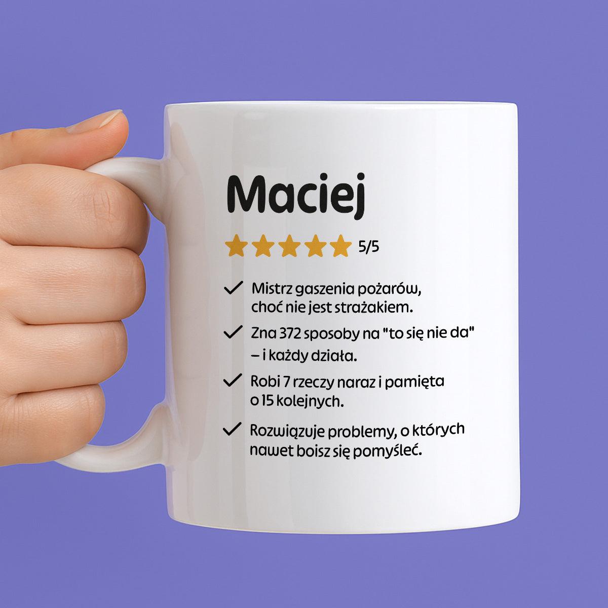 Kubek MISTRZA z imieniem