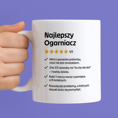 Kubek z nadrukiem "Najlepszy Ogarniacz"
