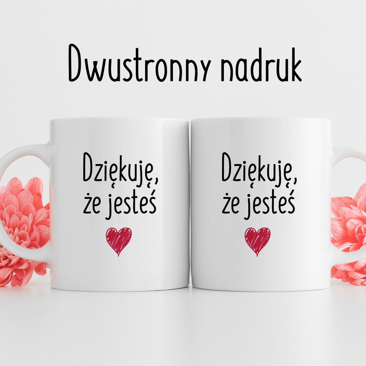 Kubek z nadrukiem "Dziękuję, że jesteś"