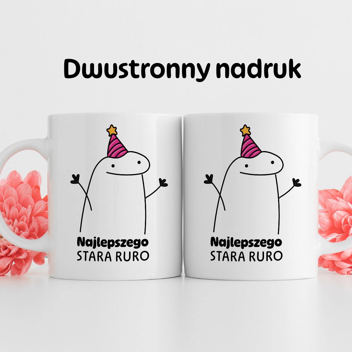 Kubek z nadrukiem - "Najlepszego stara ruro"