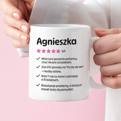 Kubek MISTRZYNI z imieniem