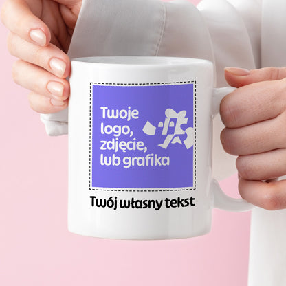 Kubek spersonalizowany z własnym zdjęciem / grafiką i podpisem