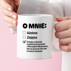 Kubek z nadrukiem "Mój status"