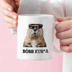 Kubek z nadrukiem "Bóbr kur*a"