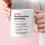 Kubek spersonalizowany z nadrukiem "Koordynatorka pierdolnika"