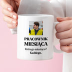 Kubek z nadrukiem - "Pracownik miesiąca ze zdjęciem"