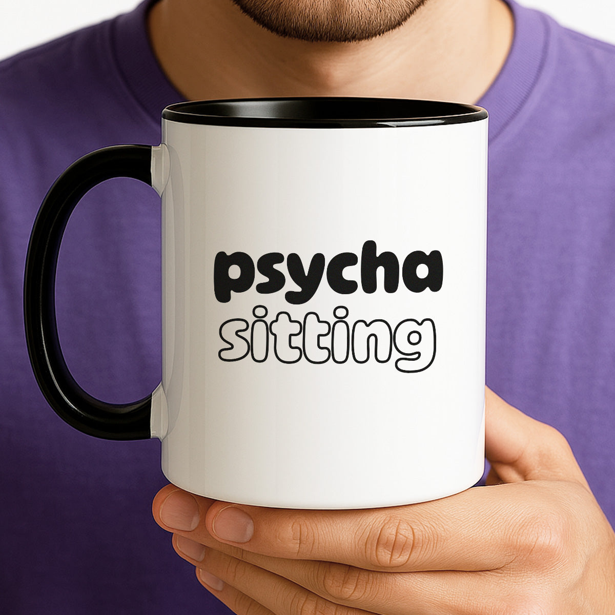 Kubek z nadrukiem - "Psycha sitting"