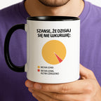 Kubek z nadrukiem - "Szanse, że dzisiaj się nie wkurwię" - WYKRES II