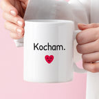 Kubek z nadrukiem - "Kocham."