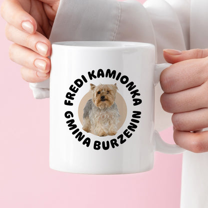 Kubek z nadrukiem - "Fredi Kamionka Gmina Burzenin"