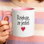 Kubek z nadrukiem "Dziękuję, że jesteś"