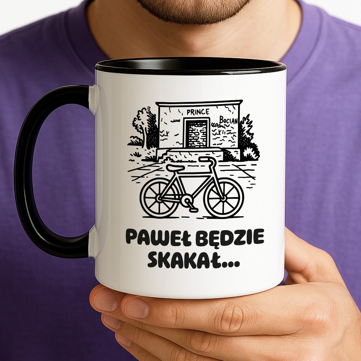 Kubek z nadrukiem - HITY POLSKIEGO INTERNETU - PAWEŁ JUMPER - "Paweł będzie skakał"