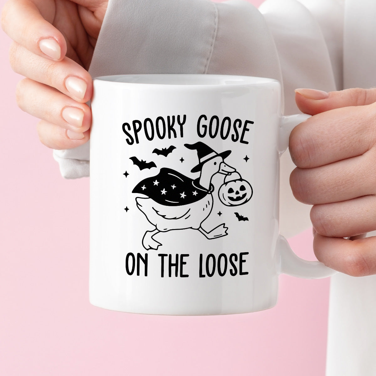 Kubek z nadrukiem "Spookie goose on the loose" HALLOWEEN 🎃