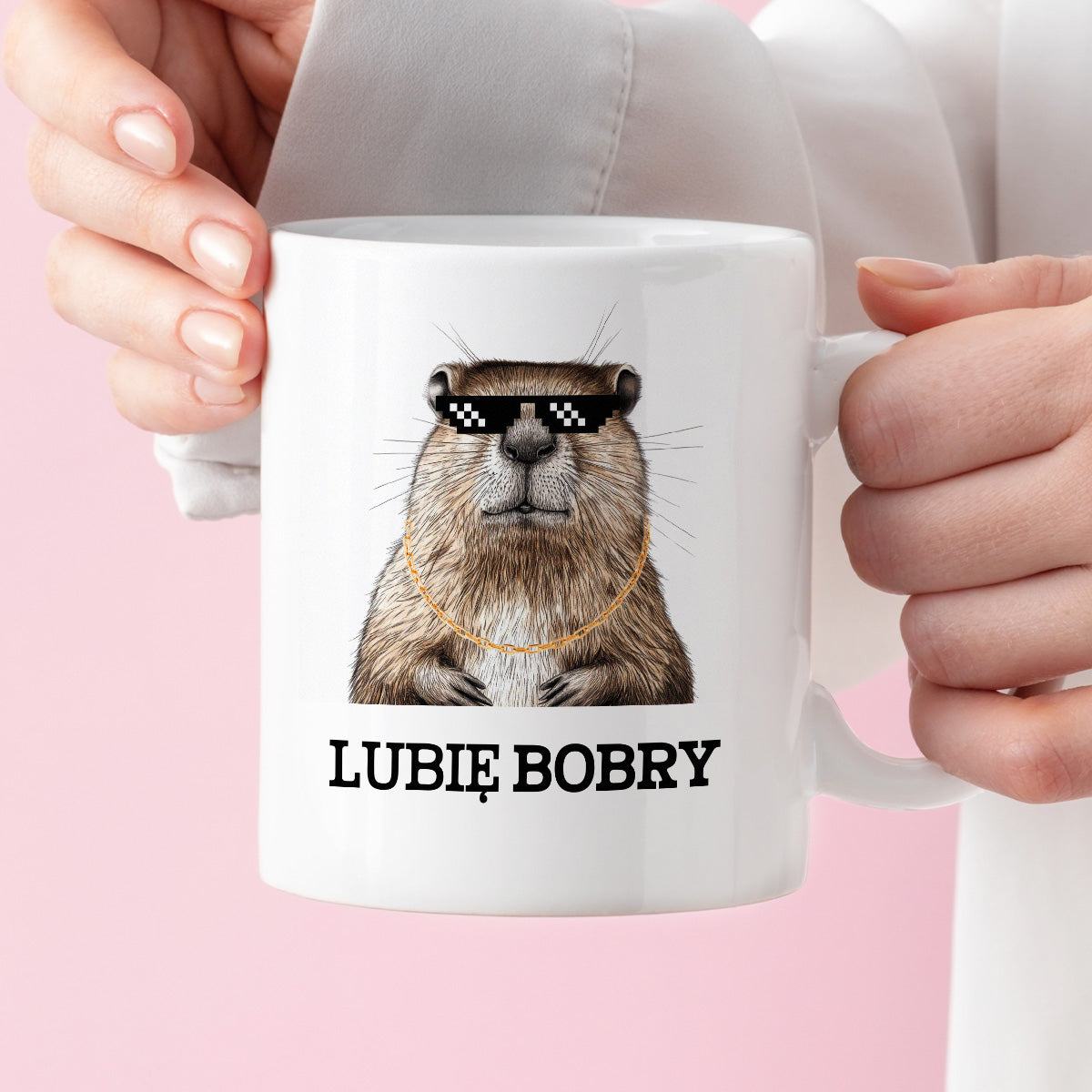 Kubek z nadrukiem "Lubię bobry"