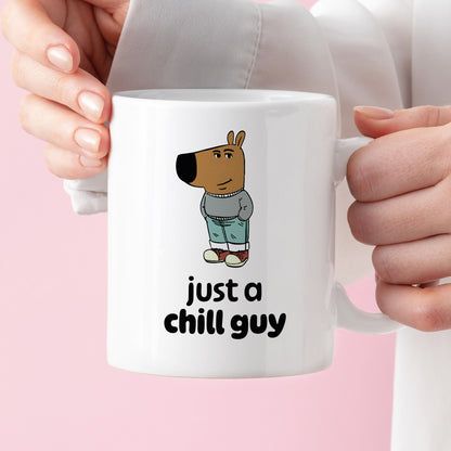 Kubek z nadrukiem "just a chill guy"