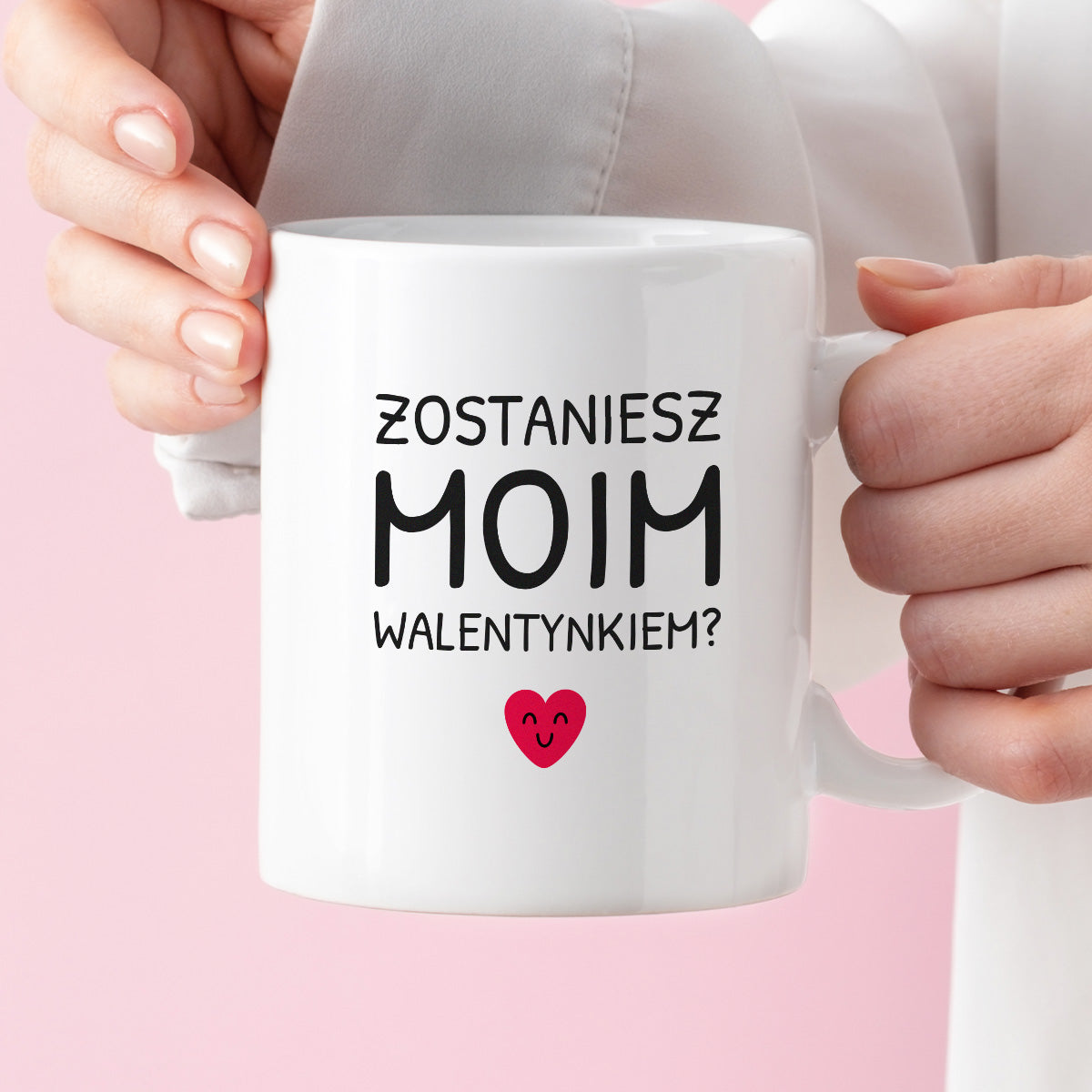 Kubek z nadrukiem - "Zostaniesz moim Walentynkiem?"